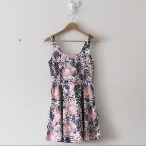 H&M Floral Tank Top Fit and Flare Colorful Dress L279